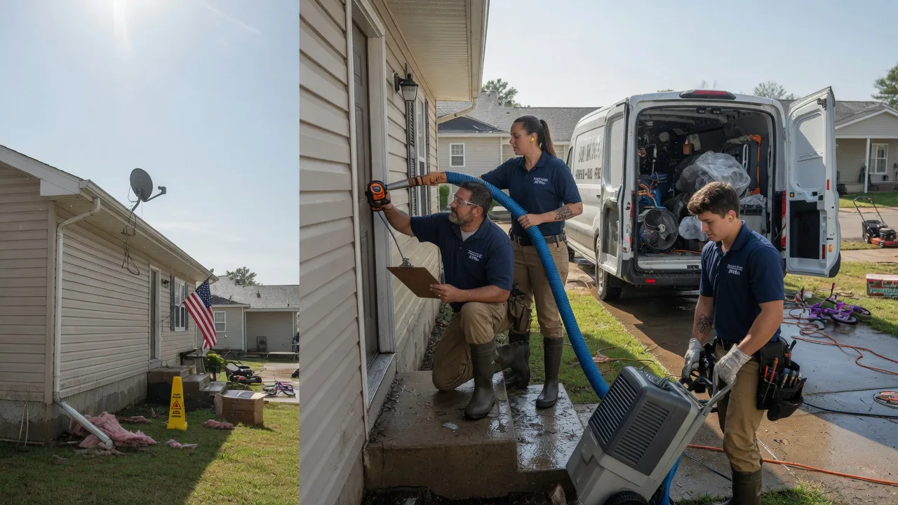 Ceiling Water Damage Restoration in Vandalia, MO near me